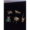 Image 1 : Estate 14kt Gold Pins
