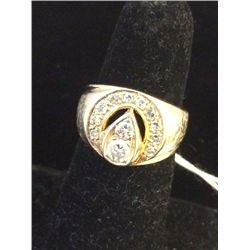 Estate 14kt Gold Man's Diamond Ring