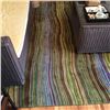 Image 1 : Green Striped Area Rug