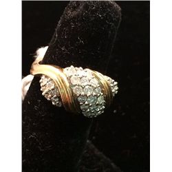 Heavy 14kt Gold Lady's Dinner Ring