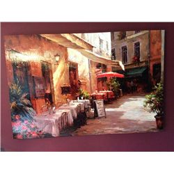 Large Caf? Scene Print