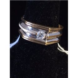 Estate 14kt Gold Man's Diamond Ring