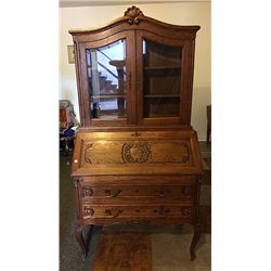 19th Century Oak Secretary Desk