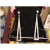 Image 1 : Channel Set Diamond Earrings