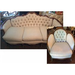 Victorian Sofa and Chair