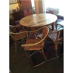 Oak Country Table with Chairs