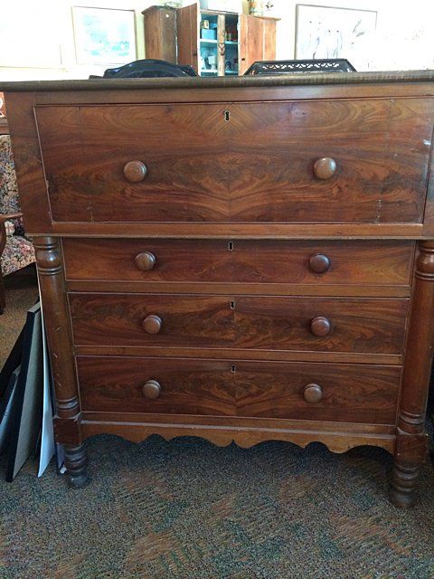 19th Century Butler's Chest with Pull Out Desk