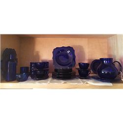Cobalt Blue Glass Lot