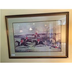 Vintage Hunt Scene Print
