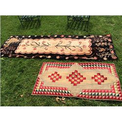 2 Antique Hand Hooked Rugs