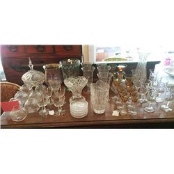 Crystal and Cut Glass Lot