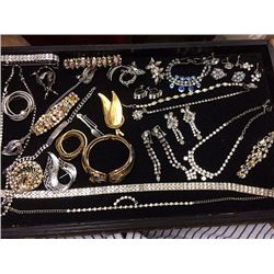 Estate Rhinestone Jewelry Lot