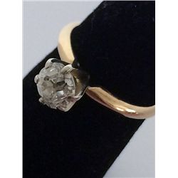 Estate 14kt Gold Solitaire Diamond