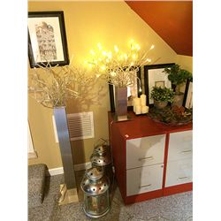 Filing Cabinet and Decor Lot
