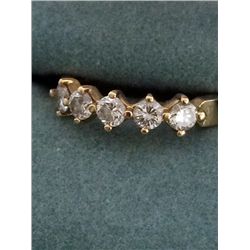 Estate 14kt Gold Diamond Anniversary Band