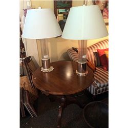 Ethan Allen Table & Ralph Lauren Lamps
