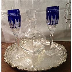 Waterford Blue Cystal lot