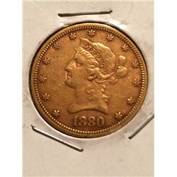 1880 $10 Liberty Gold Coin