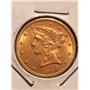 Image 1 : 1886 $5 Liberty Gold Coin