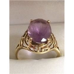 Estate 14kt Gold Amethyst Ring