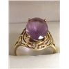 Image 1 : Estate 14kt Gold Amethyst Ring