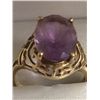 Image 2 : Estate 14kt Gold Amethyst Ring
