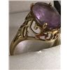 Image 3 : Estate 14kt Gold Amethyst Ring
