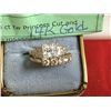 Image 3 : 2 14kt Gold Simulated Diamond Rings