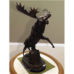 Bronze Statue of a Moose