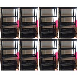 8 Stacking Shelf Units
