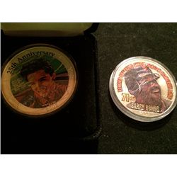 Elvis and Barry Bonds Silver Eagle Coins