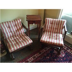 2 Chairs and Side Table
