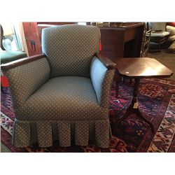 Slipper Chair with Hitchcock side table