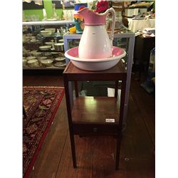 Wash Stand Bowl and Pitcher