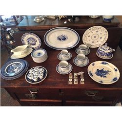 Blue and White China Lot