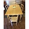 Image 1 : Italian Style Beachwood Table & Chairs
