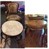 Image 1 : Needlepoint Chair and 2 tables