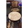 Image 2 : Needlepoint Chair and 2 tables