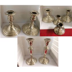 Estate Sterling Silver Candlesticks