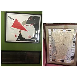 Russion Pop Art & Framed Map