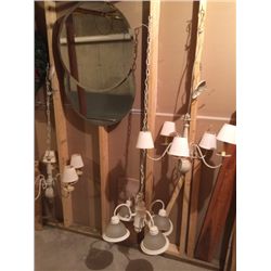 Mirror and Lamps