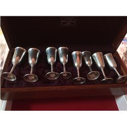 Set of Sterling Silver Cordials