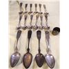 Image 1 : Antique Coin Silver Spoons