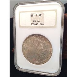 1881 S Morgan Silver Dollar
