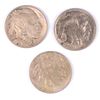 Image 1 : (3) 1913 II BUFFALO NICKELS SUPER SLIDERS