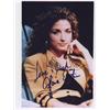 Image 1 : An 8 x 10 color photograph hand signed by Gloria Estefan.…