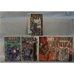 Set of 5 Kiss comic cooks.  This is a set of the first 5 Kiss Psycho Circus comic books published…