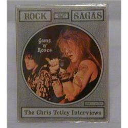 Guns N' Roses RARE picture disc from 1988.  Titled "Rock Sagas" The Chris Tetley Interviews (limi…