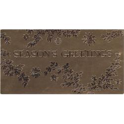A Seasons Greeting Christmas Card sent from Graceland by Elvis and Priscilla Presley in 1967, whi…
