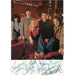 Promotional post card featuring Paul McCartney and Wings 1979 band signed by all 5 members.Obtain…